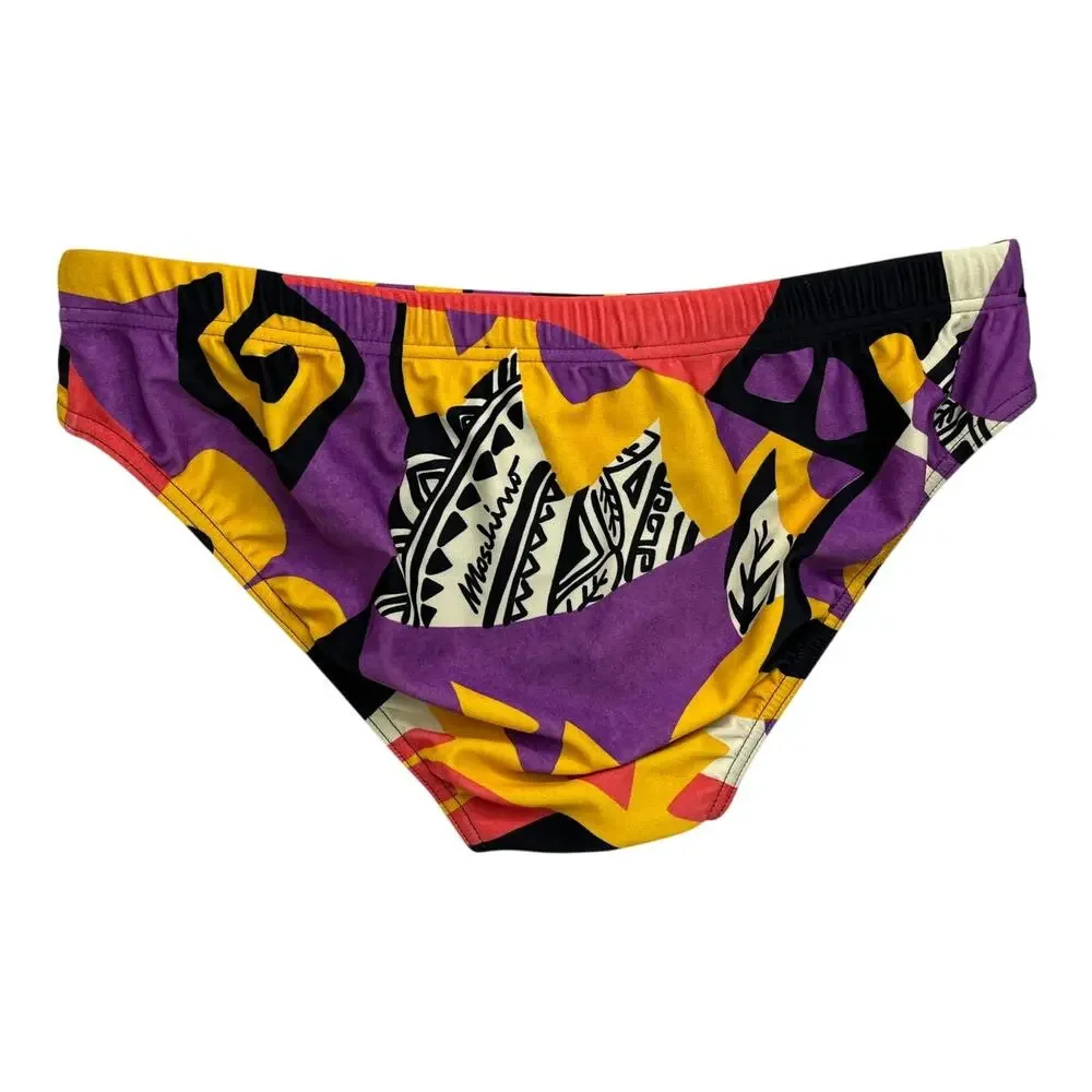5-1 MOSCHINO Men's NWOT Abstract Geometric Speedo M/US32/EU48